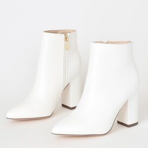 ✨BNWT - Lulus Ottava White High Heel Booties - size 11✨